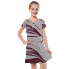 Wine Kids  Cross Web Dress by WILLBIRDWELL