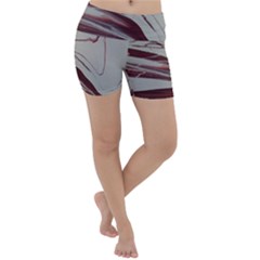 Wine Lightweight Velour Yoga Shorts by WILLBIRDWELL