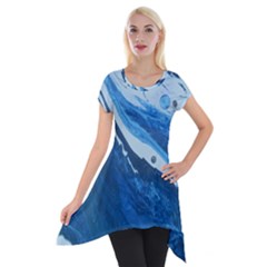 Star Maker Short Sleeve Side Drop Tunic by WILLBIRDWELL