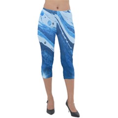 Star Maker Lightweight Velour Capri Leggings  by WILLBIRDWELL