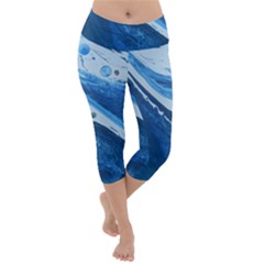 Star Maker Lightweight Velour Capri Yoga Leggings