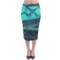 NEON BUBBLES Velvet Midi Pencil Skirt View1