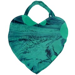 Neon Bubbles 2 Giant Heart Shaped Tote by WILLBIRDWELL