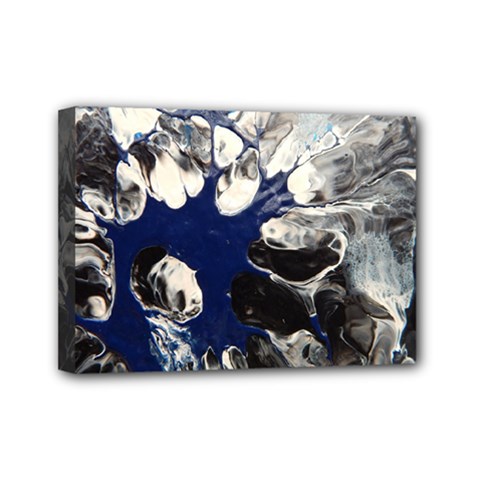 Black And Blue Mini Canvas 7  X 5  (stretched) by WILLBIRDWELL