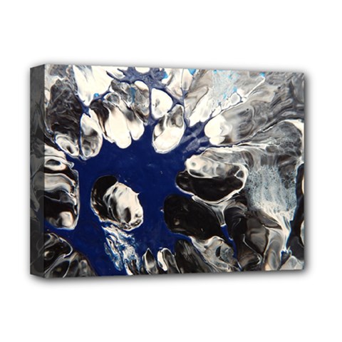 Black And Blue Deluxe Canvas 16  X 12  (stretched)  by WILLBIRDWELL