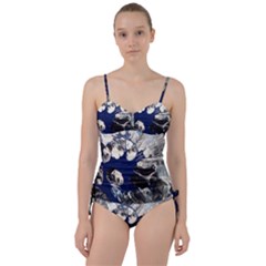 Black And Blue Sweetheart Tankini Set by WILLBIRDWELL