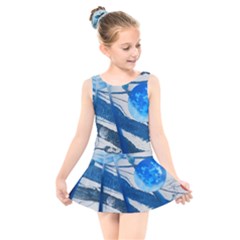 Pulsar Kids  Skater Dress Swimsuit by WILLBIRDWELL