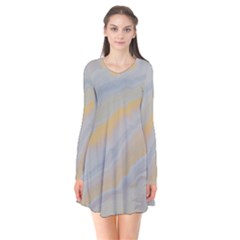 Sunshine Long Sleeve V-neck Flare Dress by WILLBIRDWELL