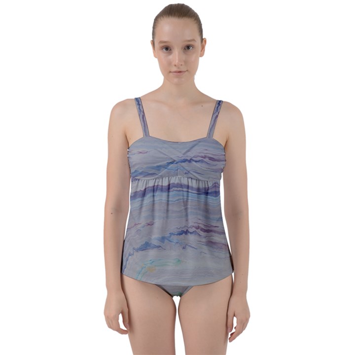 SHOCKWAVE 2 Twist Front Tankini Set