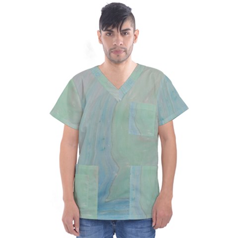 Shockwave Men s V-neck Scrub Top by WILLBIRDWELL