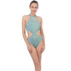 Shockwave Halter Side Cut Swimsuit