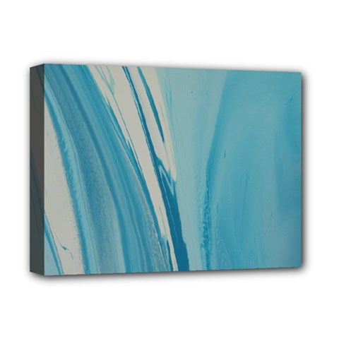 Blue Swirl Deluxe Canvas 16  X 12  (stretched)  by WILLBIRDWELL