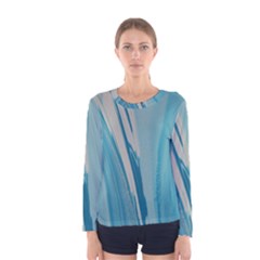 Blue Swirl Women s Long Sleeve Tee