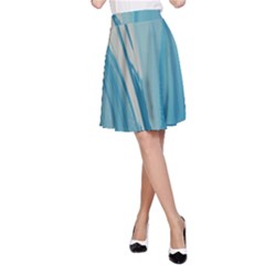 Blue Swirl A-line Skirt by WILLBIRDWELL