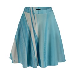 Blue Swirl High Waist Skirt by WILLBIRDWELL