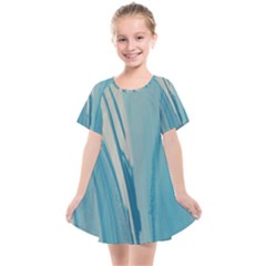 Blue Swirl Kids  Smock Dress by WILLBIRDWELL