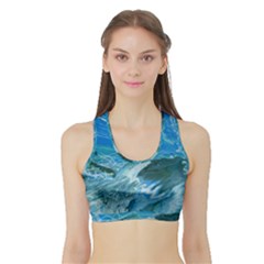 West Coast Sports Bra With Border by WILLBIRDWELL