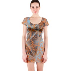 STRING THEORY Short Sleeve Bodycon Dress