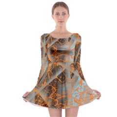 STRING THEORY Long Sleeve Skater Dress