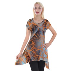 STRING THEORY Short Sleeve Side Drop Tunic