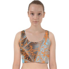 STRING THEORY Velvet Racer Back Crop Top