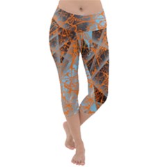 STRING THEORY Lightweight Velour Capri Yoga Leggings