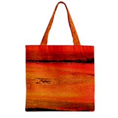 Sunset Zipper Grocery Tote Bag by WILLBIRDWELL