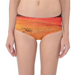 Sunset Mid-waist Bikini Bottoms by WILLBIRDWELL