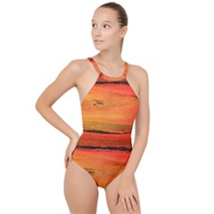 Sunset High Neck One Piece Swimsuit