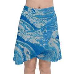 Sea Serpent Chiffon Wrap Front Skirt by WILLBIRDWELL