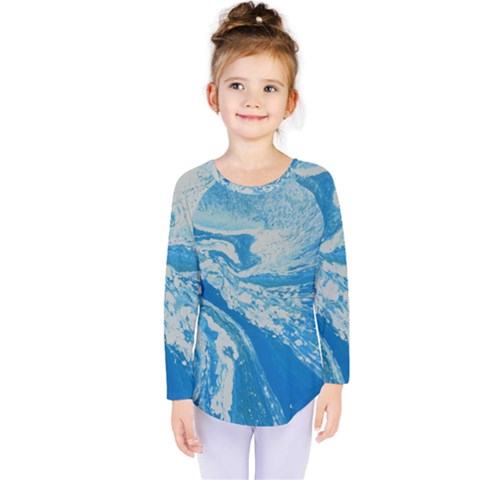 Sea Serpent Kids  Long Sleeve Tee by WILLBIRDWELL