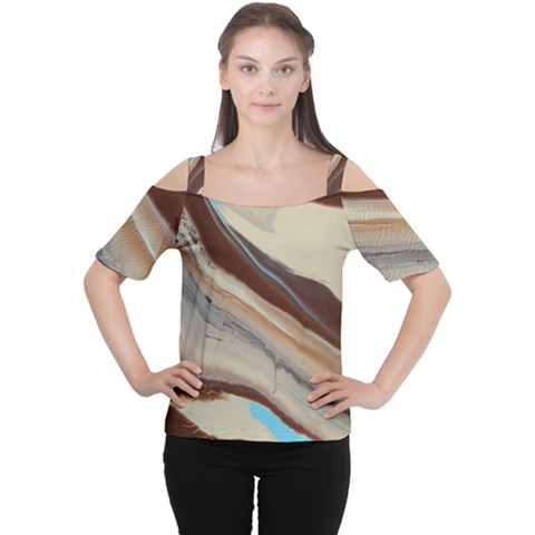 Mother Earth 2 Cutout Shoulder Tee by WILLBIRDWELL