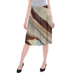 Mother Earth 2 Midi Beach Skirt by WILLBIRDWELL