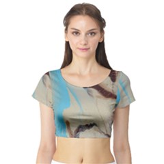 Mother Eart Short Sleeve Crop Top by WILLBIRDWELL