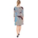 MOTHER EART Quarter Sleeve Front Wrap Dress View2