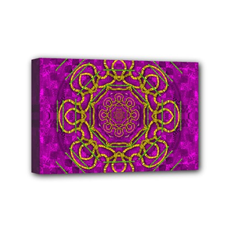 Star Of Freedom And Silent Night Mini Canvas 6  X 4  (stretched) by pepitasart