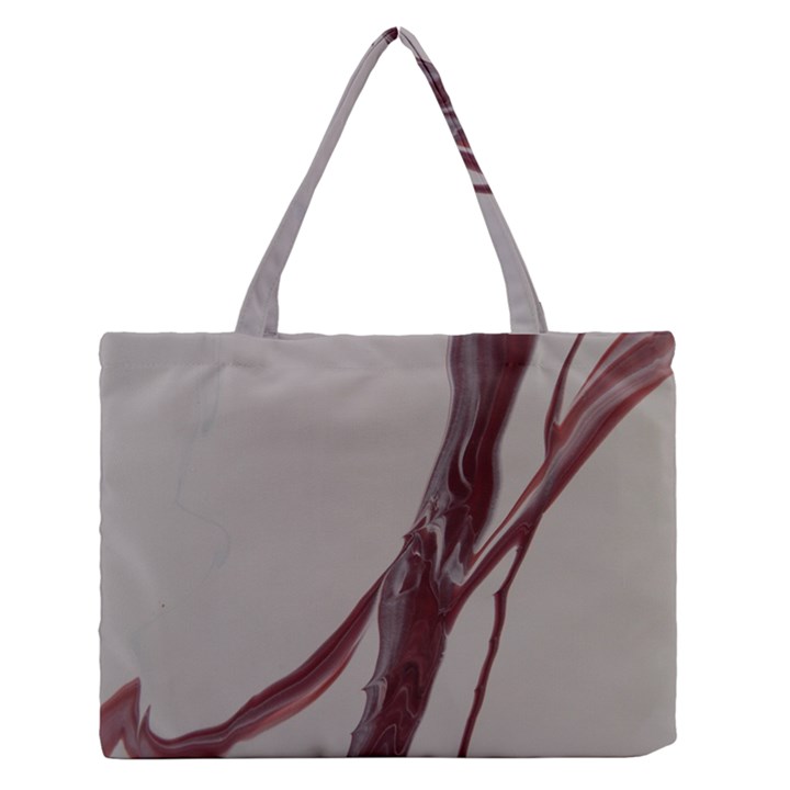 SILENT SCREAM Zipper Medium Tote Bag