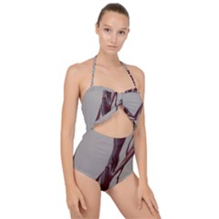 Silent Scream Scallop Top Cut Out Swimsuit