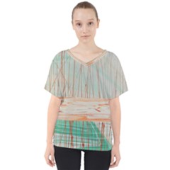 Wheat Field V-neck Dolman Drape Top by WILLBIRDWELL