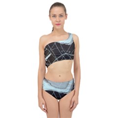 Blue Shell Spliced Up Two Piece Swimsuit by WILLBIRDWELL