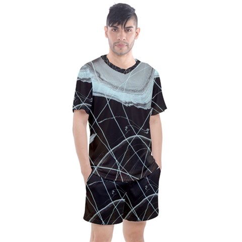 Blue Shell Men s Mesh Tee And Shorts Set by WILLBIRDWELL