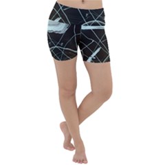 Blue Shell Lightweight Velour Yoga Shorts