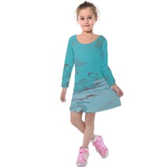 Copper Pond Kids  Long Sleeve Velvet Dress by WILLBIRDWELL