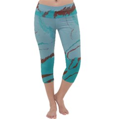 Copper Pond 2 Capri Yoga Leggings by WILLBIRDWELL