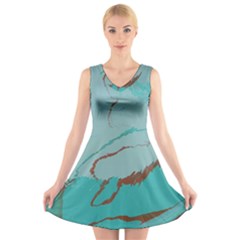 Copper Pond 2 V-neck Sleeveless Dress