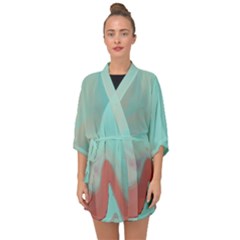 Dune Half Sleeve Chiffon Kimono