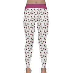 Musical Cherries Pattern Classic Yoga Leggings by emilyzragz