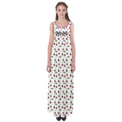 Musical Cherries Pattern Empire Waist Maxi Dress by emilyzragz