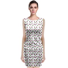 Musical Cherries Pattern Classic Sleeveless Midi Dress by emilyzragz