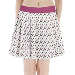 Musical Cherries Pattern Pleated Mini Skirt by emilyzragz